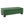 Green Storage Ottoman Bench, PU Upholstered Footrest with Solid Wood Legs