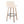 Toriano - Mid-Century Modern Fixed Height BarStool With Round Footrest (Set of 2)