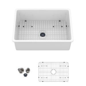 Rectangular Deep Single Bowl Kitchen Sink With Dual Mount Installation