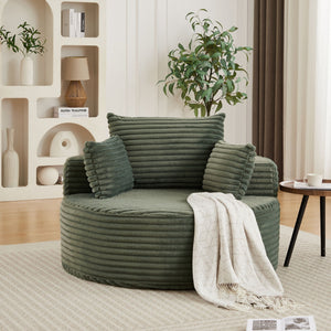 Modern Single Sofa With Backrest Pillow For Living Room