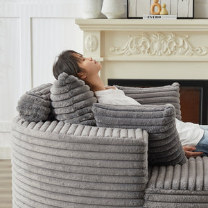55' Corduroy Sponge Single Sofa