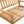 2-Piece Outdoor Teak Acacia Wood Conversation Set