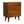 Solid Wood Mini Curved Chestnut Chest, 3-Drawer, Nordic Legs