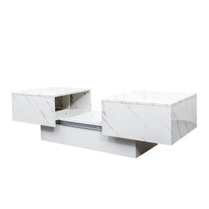 Coffee Table with Sliding Tabletop and Hidden Storage
