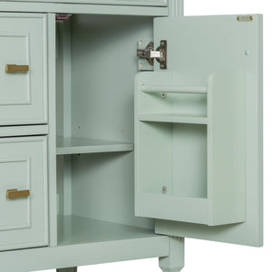 24-Inch Bathroom Vanity with Sink and Solid Wood Cabinet