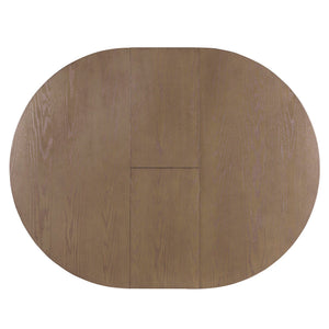 Dining Set With Extendable Round Table And 4 Upholstered Chairs