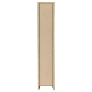 Rectangular Bookcase Tall Slim Storage With 9 Shelves - Brown