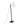 Arturo Contemporary Floor Lamp in Black Wood and Black Steel with White Fabric Shade