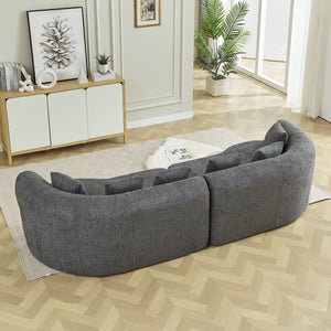 Curved Sectional Sofa - Oversized Modern Design