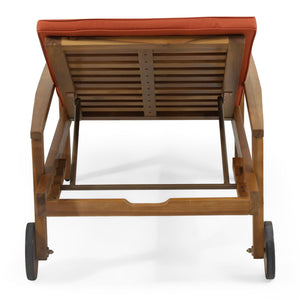 Jason Chaise Lounge Adjustable Acacia Wood Outdoor Furniture