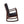 Raina Dark Brown Synthetic Leather & Espresso Finish Rocking Chair