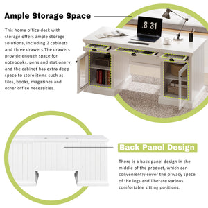 67" Modern Executive Desk