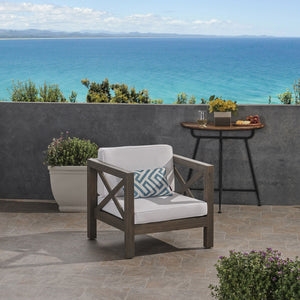 Brava Mid-Century Modern Club Chair with Water Resistant Cushions