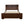 Queen Bed With Bookcase Headboard - Brown