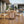 Outdoor 3 Piece Dining Set With Cushion - Gray / Teak