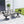 Outdoor Metal Swivel Patio Set - 2 Armchairs & Table
