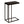 C-Shaped Accent Table for Living Room