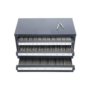 End Mill Dispenser Cabinet, Three-Drawer Organizer for End Mill Storage