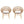 Cyril Outdoor Wicker Papasan Style Dining Chair with Teak Finished Legs - Set of 2