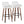 Daniella - Contemporary Fixed Height, Barstool & Swivel And Round Footrest (Set of 2)