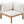 Wood Structure Outdoor Sofa Set with Beige Cushions
