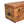 Solid Wood Buffalo Hide Oak-ish Storage Trunk, Leather Upholstered