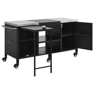K&K 72.4' Large Grill Table for Big Green Egg