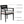 Outdoor Modern Dining Set, Chairs Sunbrella Cushioned And Dining Table With Umbrella Hole