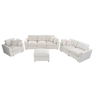 U-Style 4-Piece Modular Sofa Set