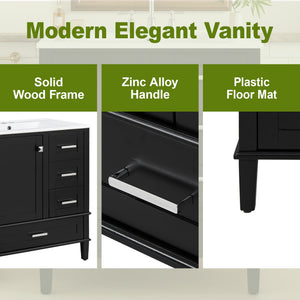 30" Bathroom Vanity with Sink Combo Set