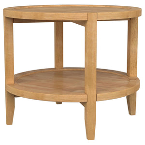 Isbell - Round Table With Storage Shelf