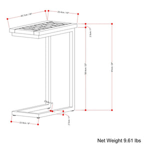 Skyler - C Side Handcrafted Table