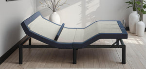 Queen Adjustable Bed Base with Head/Foot Tilt and Lumbar Position Adjustment