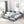 Mid-Century Storage Upholstered Tufted Bed Frame with Backrest and Armrests
