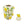 8.7x8.7x15' White Ceramic Lidded Jar with Playful Lemon Design