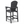 HDPE Bar Height Adirondack Chair with Cup Holder - Gray