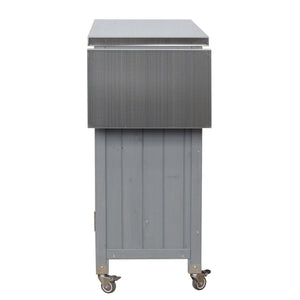 Foldable Outdoor Kitchen Island Patio Kitchen Cart