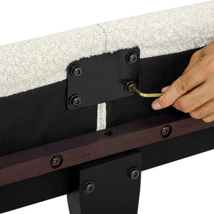 Platform Bed & Upholstered Headboard