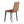 Brown PU Leather Dining Chair with Metal Legs - Set of 4