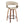 Vintage Mod - Mid Century Modern Fixed Height Counter Stool & Swivel With Round Footrest (Set of 2)