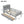 Platform Bed With LED Light, Multi Functional Headboard, Guardrail And 2 Drawers