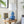 D13x25.7' Blue and White Round Two-Tiered Ceramic Vase Lamp