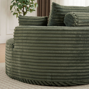 Modern Single Sofa With Backrest Pillow For Living Room