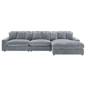 Cassidy - Upholstered Sectional Sofa With Reversible Cushions
