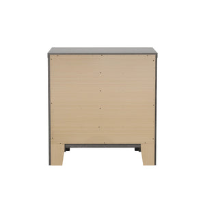 Modern 2 Drawer Nightstand - Brown - Wood