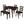 Arvin - 5 Piece Dining Set With Rectangular Table And Bench With Seats - Cappuccino