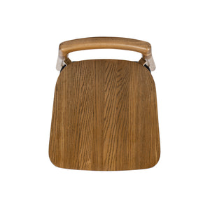 Sven 30" Modern Minimalist Low Back Wood Barstool