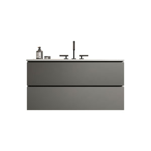 TIA 36" Wall Mount Space Gray Bathroom Vanity