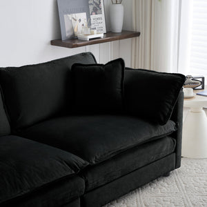 Comfy Deep Single Seat Sofa Upholstered Reading Armchair