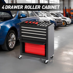 4-Drawer Rolling Tool Chest Cabinet with Wheels